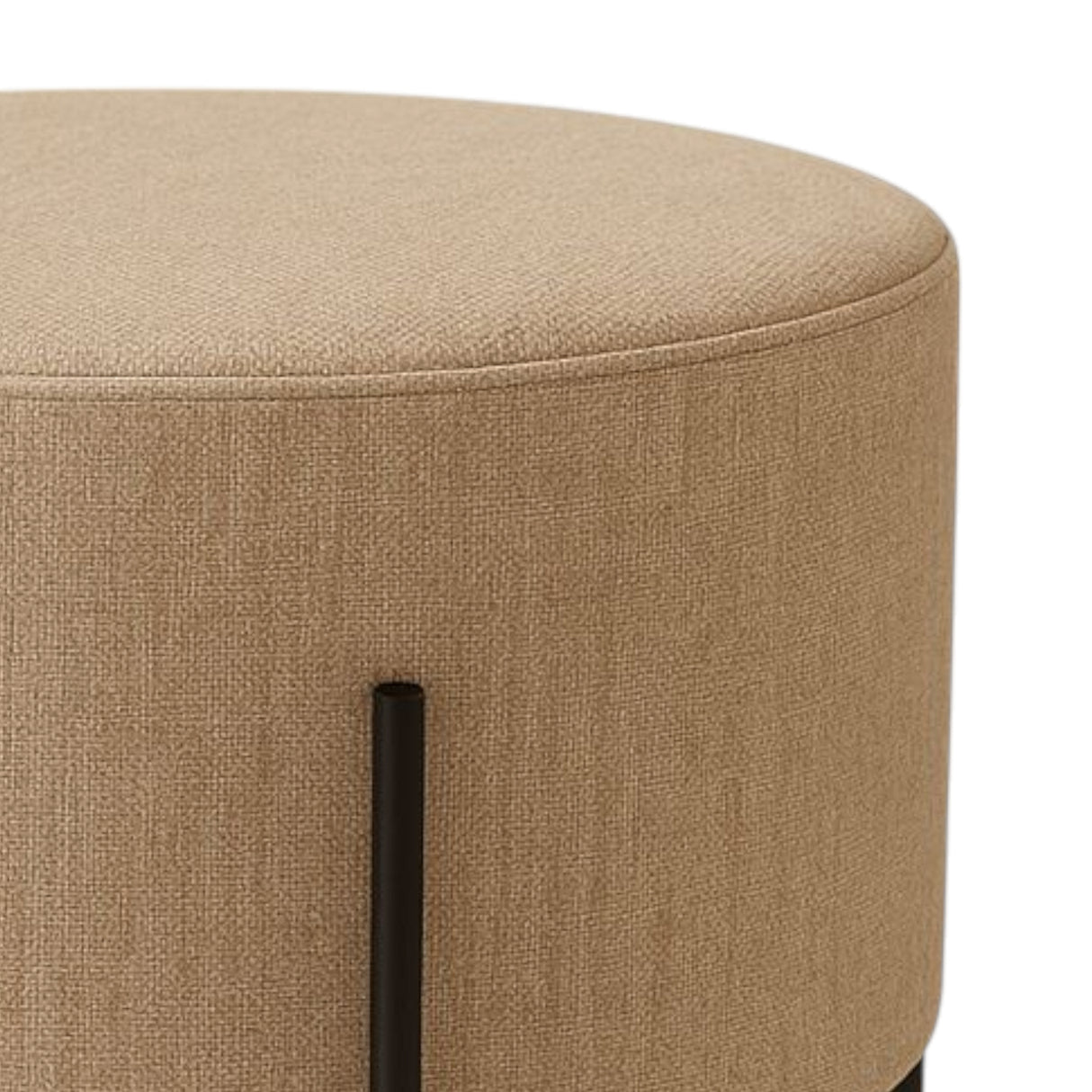 Sala Dubai Top Beige y Amaretto 160x70cm De Tres Puestos Antifluido con Mesa de Tv Puff y Mesa de Centro - SOFAS Y POLTRONAS | Bylmo