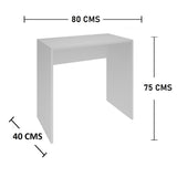 Combo Panel Tocador con Silla Tomy Hollywood Blanco 80x70cm de Un Puesto con Iluminación LED - TOCADORES | Bylmo