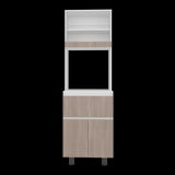 Alacena Express Blanco y Bardolino 60.2x194cm con Un Cajón y con Dos Puertas - ALACENAS Y MUEBLES MICROONDAS | Bylmo