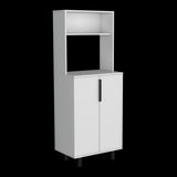 Alacena Oshawa Blanco 54x140cm sin Cajones y con Dos Puertas - ALACENAS Y MUEBLES MICROONDAS | Bylmo