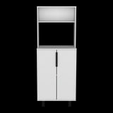 Alacena Oshawa Blanco 54x140cm sin Cajones y con Dos Puertas - ALACENAS Y MUEBLES MICROONDAS | Bylmo