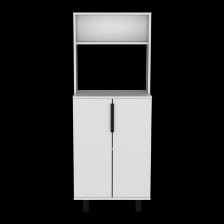 Alacena Oshawa Blanco 54x140cm sin Cajones y con Dos Puertas - ALACENAS Y MUEBLES MICROONDAS | Bylmo