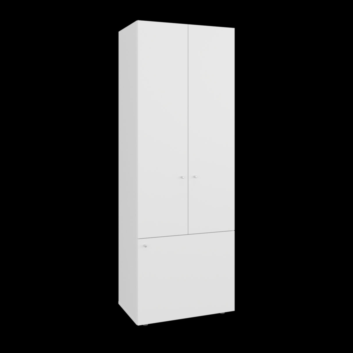 Closet Tuhogar Blanco 60x170cm sin Cajones y con Tres Puertas - CLOSETS | Bylmo