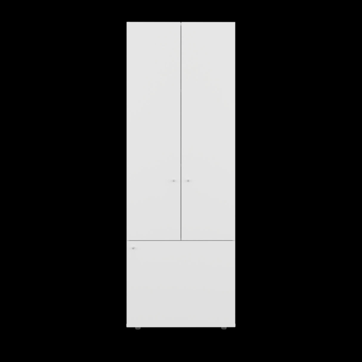 Closet Tuhogar Blanco 60x170cm sin Cajones y con Tres Puertas - CLOSETS | Bylmo