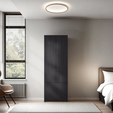 Closet Tuhogar Wengue 60x170cm sin Cajones y con Tres Puertas - CLOSETS | Bylmo