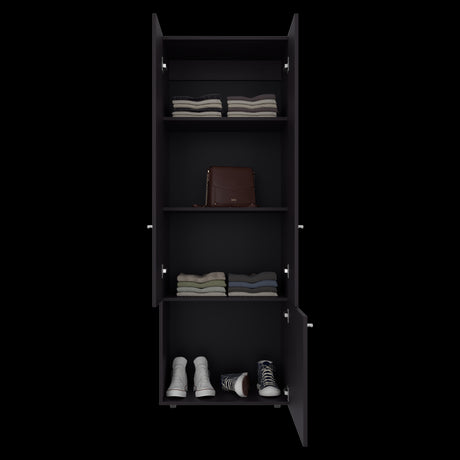 Closet Tuhogar Wengue 60x170cm sin Cajones y con Tres Puertas - CLOSETS | Bylmo