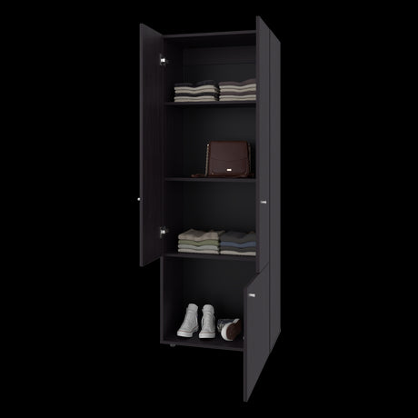 Closet Tuhogar Wengue 60x170cm sin Cajones y con Tres Puertas - CLOSETS | Bylmo