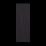 Closet Tuhogar Wengue 60x170cm sin Cajones con Dos Puertas y con Colgadero de Ropa - CLOSETS | Bylmo