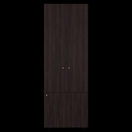 Closet Tuhogar Nogal y Wengue 60x170cm sin Cajones y con Tres Puertas - CLOSETS | Bylmo