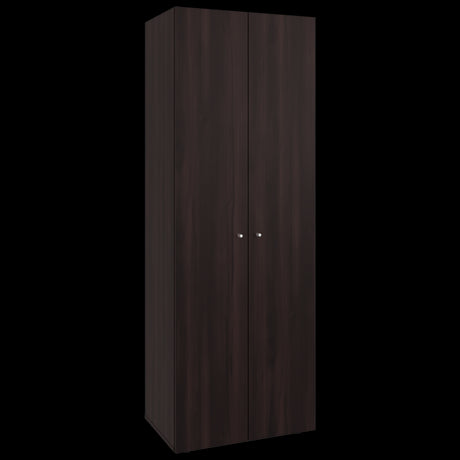 Closet Tuhogar Nogal y Wengue 60x170cm sin Cajones y con Dos Puertas - CLOSETS | Bylmo