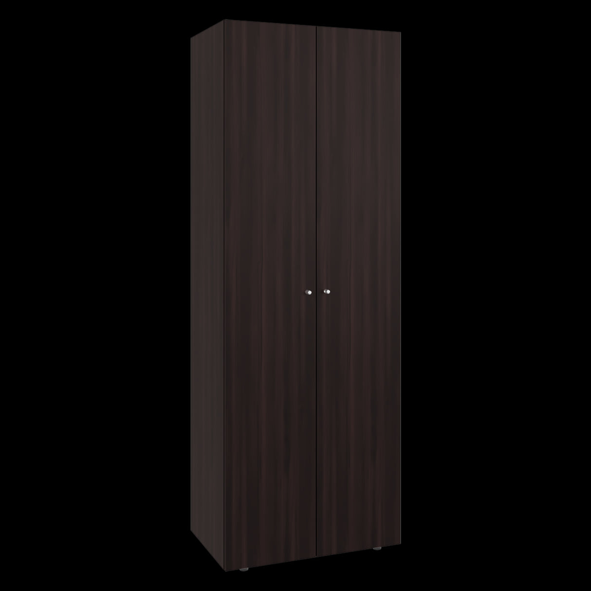 Closet Tuhogar Nogal y Wengue 60x170cm sin Cajones con Dos Puertas y con Colgadero de Ropa - CLOSETS | Bylmo