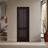 Closet Tuhogar Nogal y Wengue 60x170cm sin Cajones con Dos Puertas y con Colgadero de Ropa - CLOSETS | Bylmo
