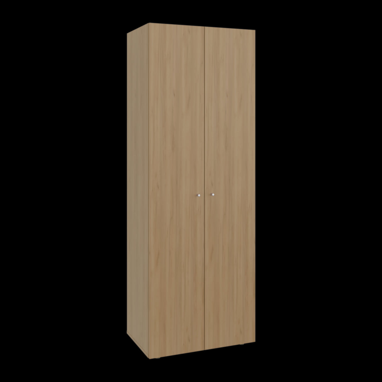 Closet Tuhogar Fresno Europeo y Blanco 60x170cm sin Cajones y con Dos Puertas - CLOSETS | Bylmo
