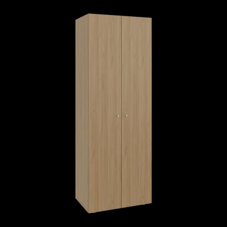 Closet Tuhogar Fresno Europeo y Blanco 60x170cm sin Cajones y con Dos Puertas - CLOSETS | Bylmo