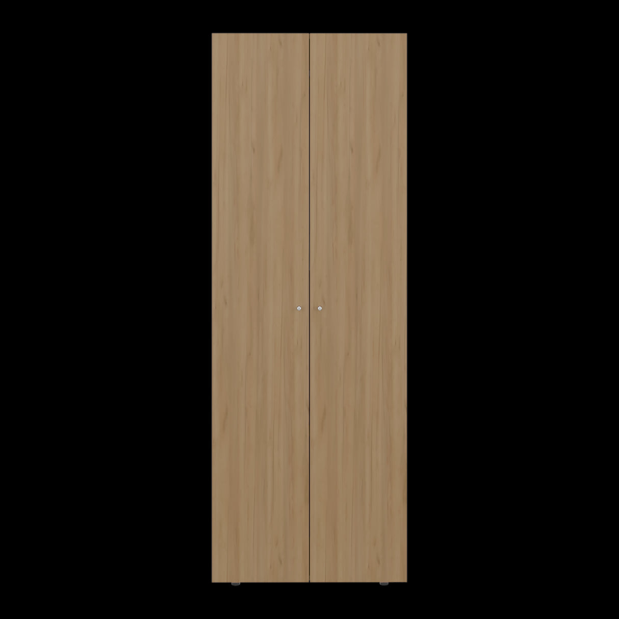 Closet Tuhogar Fresno Europeo y Blanco 60x170cm sin Cajones con Dos Puertas y con Colgadero de Ropa - CLOSETS | Bylmo