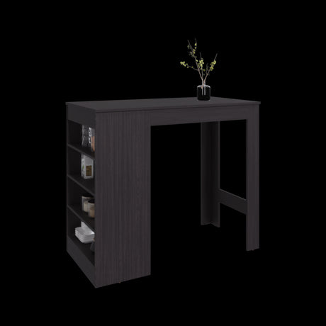 Barra de Cocina Greer Wengue 119.8x102cm con Cinco Compartimientos - BARRAS Y MUEBLES AUXILIARES | Bylmo