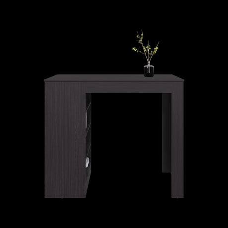 Barra de Cocina Greer Wengue 119.8x102cm con Cinco Compartimientos - BARRAS Y MUEBLES AUXILIARES | Bylmo