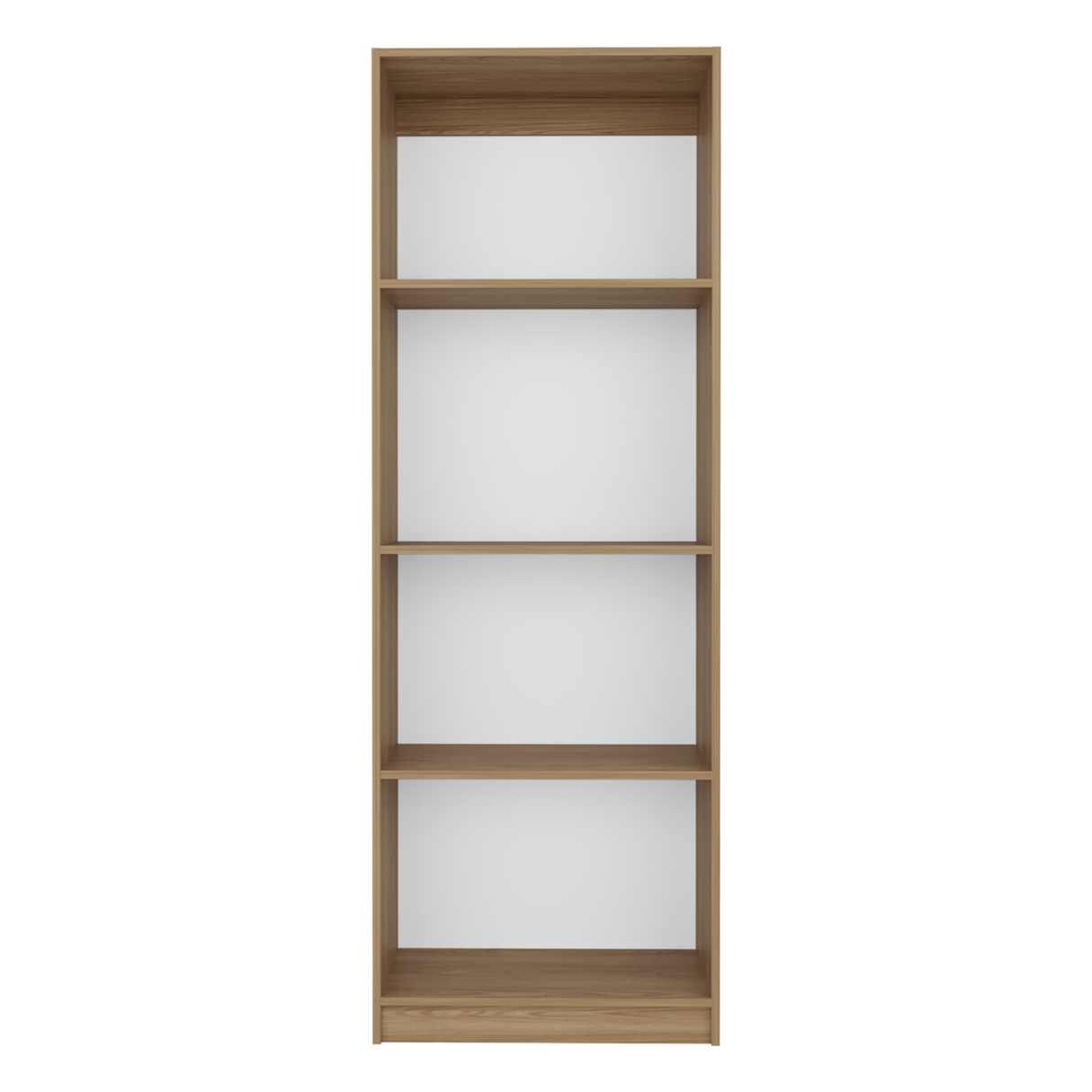 Estantería Home Fresno Europeo y Blanco 62.8x180.6cm Rectangular con Cuatro Compartimientos - BIBLIOTECAS Y ESTANTERIAS | Bylmo