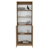 Estantería Home Fresno Europeo y Blanco 62.8x180.6cm Rectangular con Cinco Compartimientos - BIBLIOTECAS Y ESTANTERIAS | Bylmo