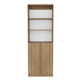 Estantería Home Fresno Europeo y Blanco 62.8x180.6cm Rectangular con Cinco Compartimientos - BIBLIOTECAS Y ESTANTERIAS | Bylmo