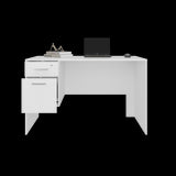 Escritorio Millier Blanco 120x75cm con Dos Cajones y con Organizador de Libros - ESCRITORIOS | Bylmo