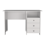 Escritorio Bianco Blanco 120x75cm con Tres Cajones y con Organizador de Libros - ESCRITORIOS | Bylmo