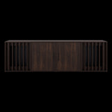 Rack de TV Brown Nogal y Wengue 180x54.5cm para TV Hasta 70" Pulgadas con Cuatro Compartimientos - MUEBLES DE TV | Bylmo