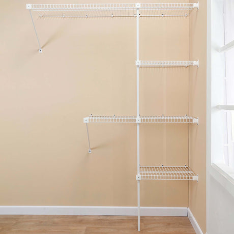 Closet Classic Blanco 200x200cm con Cinco Compartimientos - CLOSETS | Bylmo