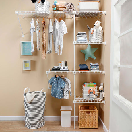 Closet Classic Blanco 200x200cm con Cinco Compartimientos - CLOSETS | Bylmo