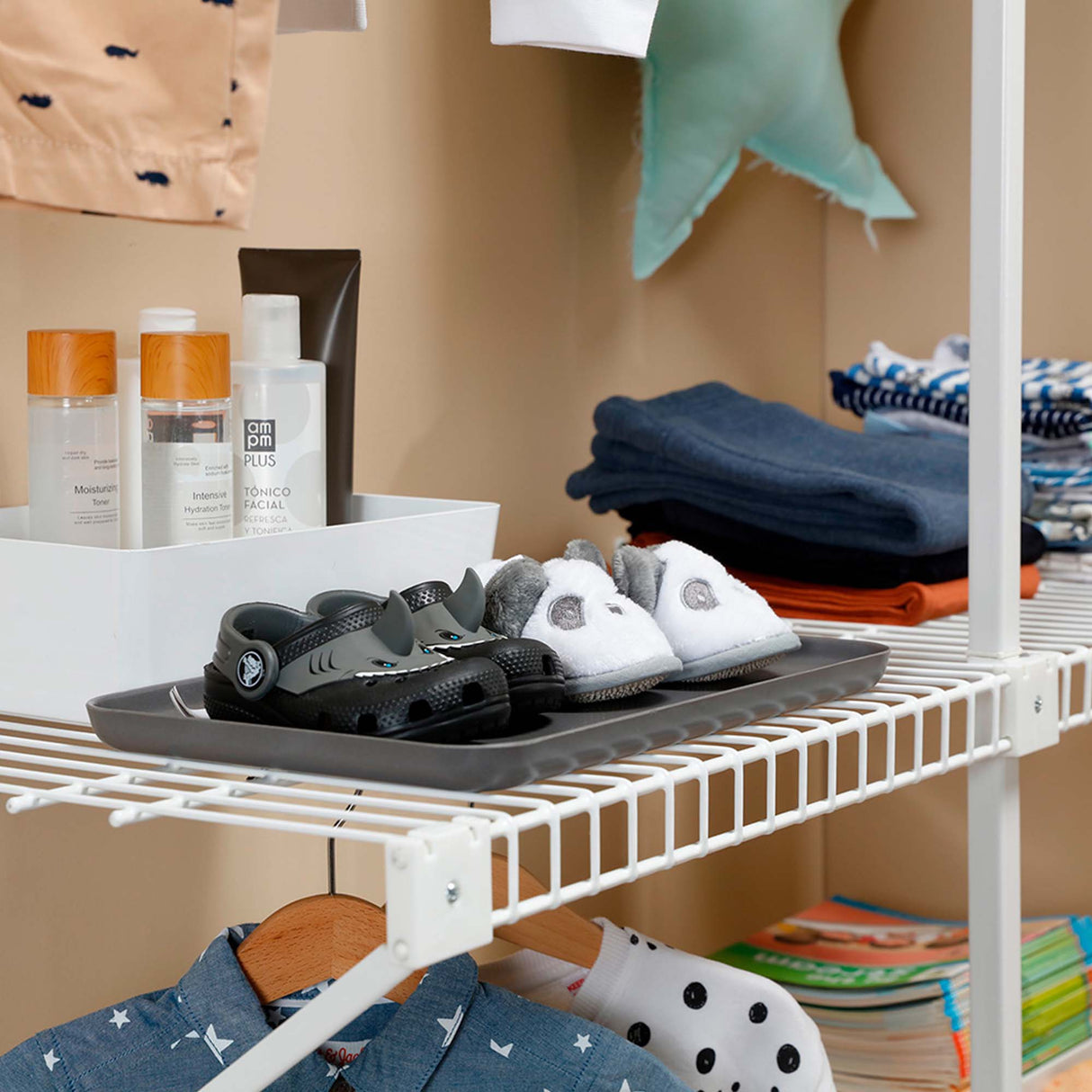 Closet Classic Blanco 200x200cm con Cinco Compartimientos - CLOSETS | Bylmo