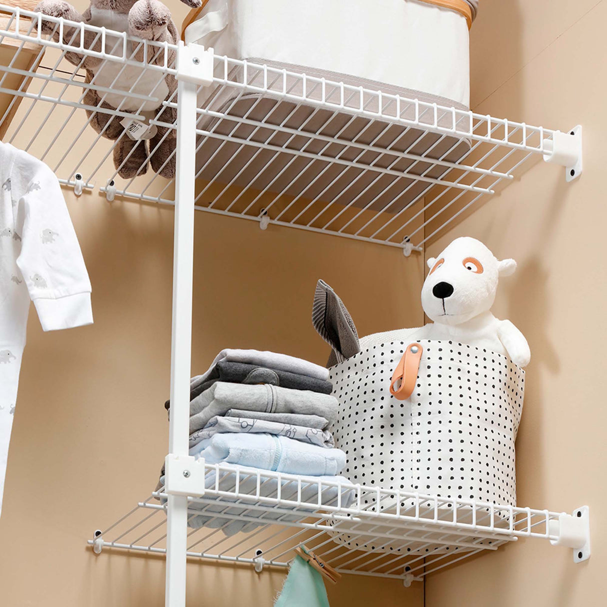 Closet Classic Blanco 200x200cm con Cinco Compartimientos - CLOSETS | Bylmo