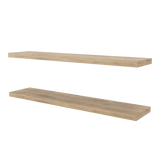 Set de 2 Repisas Macadamia 120x3.8cm Flotante Rectangular - REPISAS | Bylmo