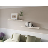 Set de 2 Repisas Niebla 120x3.8cm Flotante Rectangular - REPISAS | Bylmo