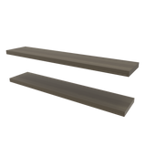 Set de 2 Repisas Olivo 120x3.8cm Flotante Rectangular - REPISAS | Bylmo