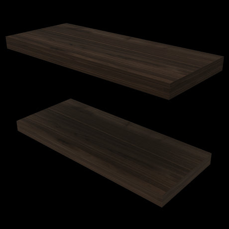 Set de 2 Repisas Habano 80x3.8cm Flotante Rectangular - REPISAS | Bylmo