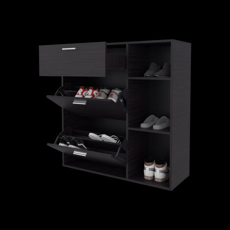 Zapatero Showie Wengue 97.1x100.6cm Horizontal para Doce Pares y de Tres Niveles - ZAPATEROS | Bylmo