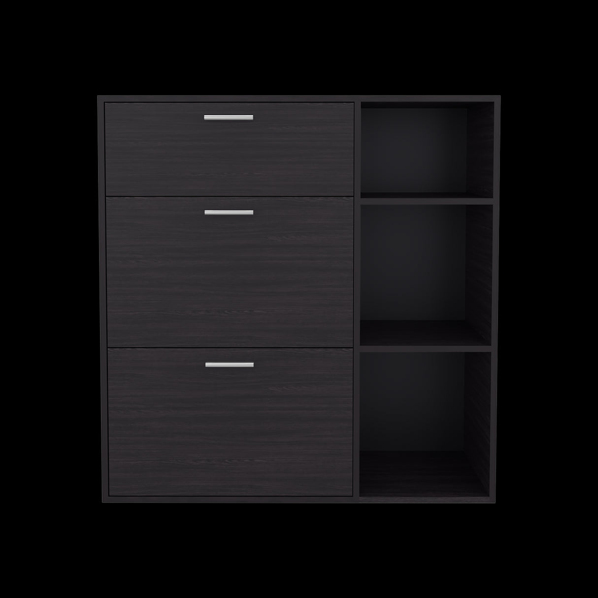 Zapatero Showie Wengue 97.1x100.6cm Horizontal para Doce Pares y de Tres Niveles - ZAPATEROS | Bylmo