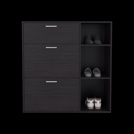 Zapatero Showie Wengue 97.1x100.6cm Horizontal para Doce Pares y de Tres Niveles - ZAPATEROS | Bylmo