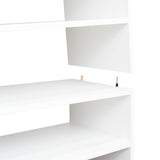 Zapatero Silpa Blanco 71.8x34.9cm Horizontal para Cuatro Pares y de Dos Niveles - ZAPATEROS | Bylmo