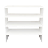 Zapatero Silpa Blanco 71.8x34.9cm Horizontal para Cuatro Pares y de Dos Niveles - ZAPATEROS | Bylmo