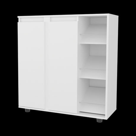 Zapatero Houck Blanco 86.5x91.5cm Horizontal para Nueve Pares y de Tres Niveles - ZAPATEROS | Bylmo