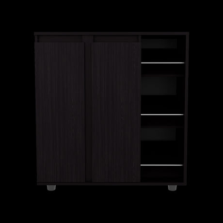 Zapatero Houck Wengue 86.5x91.5cm Horizontal para Nueve Pares y de Tres Niveles - ZAPATEROS | Bylmo