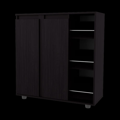 Zapatero Houck Wengue 86.5x91.5cm Horizontal para Nueve Pares y de Tres Niveles - ZAPATEROS | Bylmo