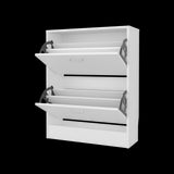 Zapatero Inola Blanco 63x80cm Horizontal para Doce Pares y de Tres Niveles - ZAPATEROS | Bylmo