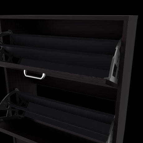 Zapatero Inola Wengue 63x80cm Horizontal para Doce Pares y de Tres Niveles - ZAPATEROS | Bylmo