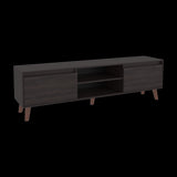 Rack de TV Polaris Nogal 180x52cm para TV Hasta 75 Pulgadas con Cuatro Compartimientos - MUEBLES DE TV | Bylmo