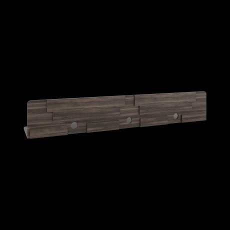 Repisa para TV Flotante Marquis Nogal 180x30.1cm para TV Hasta 55 Pulgadas con Tres Compartimientos - MUEBLES DE TV | Bylmo