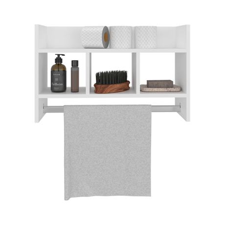 Estanteria para Baño Flotante Blanco 63.6x40cm con Tres Entrepaños - OTROS MUEBLES PARA BANHO | Bylmo