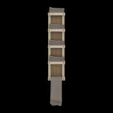 Toallero de Pared Flotante Arlington Fresno Europeo 20x79cm con Cuatro Entrepaños - OTROS MUEBLES PARA BANHO | Bylmo