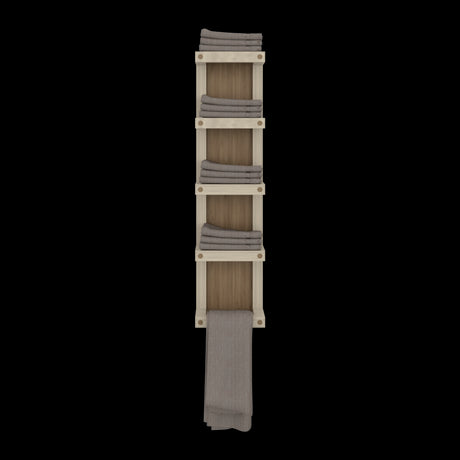 Toallero de Pared Flotante Arlington Fresno Europeo 20x79cm con Cuatro Entrepaños - OTROS MUEBLES PARA BANHO | Bylmo